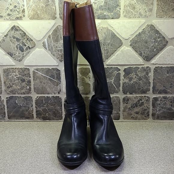 BANDOLINO RIDING BOOTS 👢 Size 8M Black/Brown - Picture 13 of 16